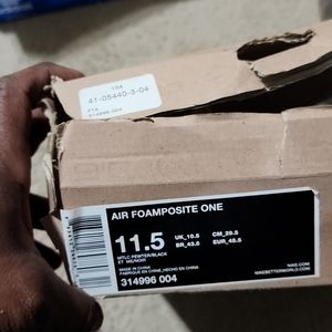 Air foampoaite pewter size 11.5